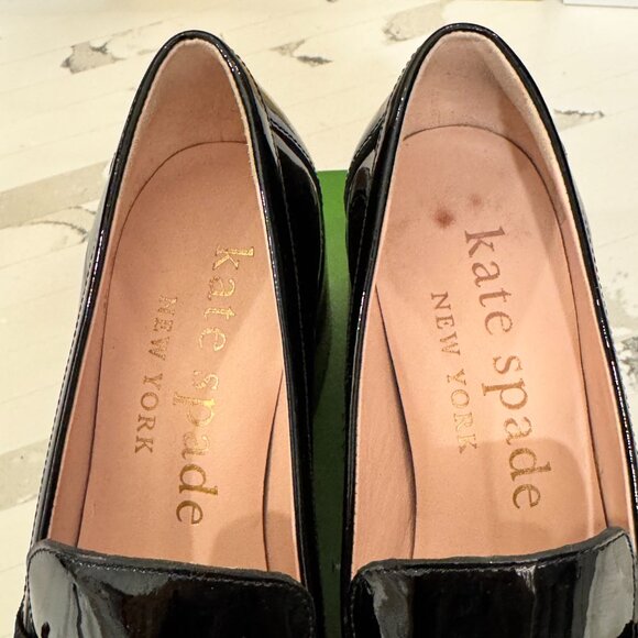 Kate Spade New York Women's Leandra Slip On Loafer High Heel Pumps Black - Picture 7 of 16